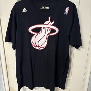 Adidas NBA Miami Heat #3 Dwyane Wade Logo T-Shirt